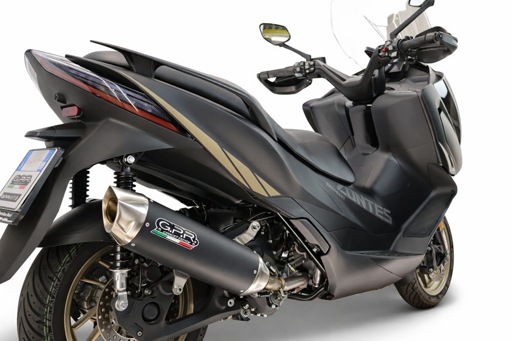 GPR escape compatível com Zontes 365E 2024-2026, Furore-X Scooter, Escape homologado, legal para mercados NÃO europeus, incluindo tubo de ligação e db killer removível 