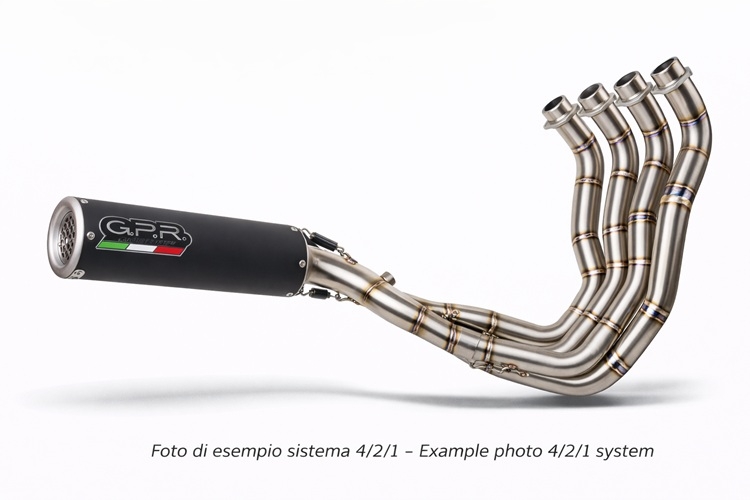 GPR escape compatível com Honda Cbr 1000 RR 2008-2013, M3 Black Titanium, Escape racing linha completa, silencioso mais coletor com dbkiller, não homologado  