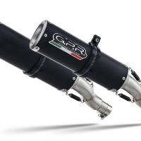 Escape compatível com Kawasaki Z 1000 Sx 2017-2020, M3 Black Titanium, Par de silenciosos de escape homologadas, com db killer removível e tubos de ligação específicos 