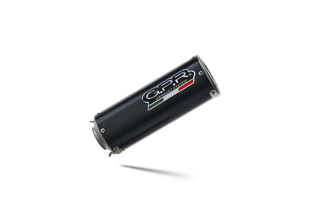 Escape compatível com Aprilia Shiver 900 2017-2020, M3 Poppy , Par de silenciosos de escape homologadas, com db killer removível e tubos de ligação específicos 