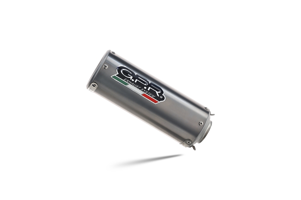 Escape compatível com Triumph Trident 660 2021-2024, M3 Titanium Natural, Escape completo, não legal para países da UE, com db killer removível 