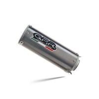 Escape compatível com Triumph Trident 660 2021-2024, M3 Titanium Natural, Escape completo, não legal para países da UE, com db killer removível 