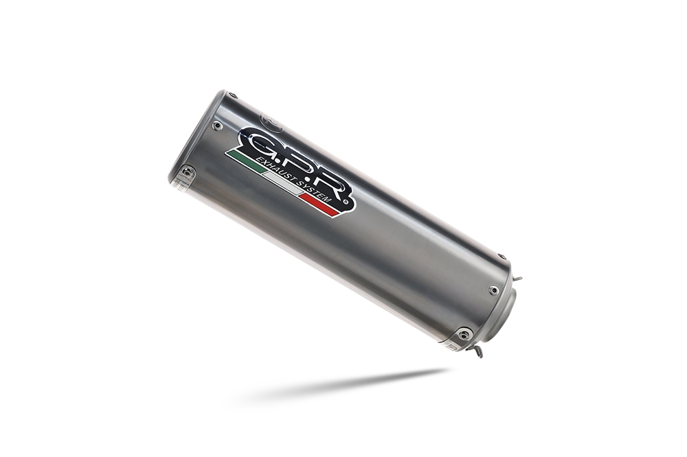 Escape compatível com Benelli Bn 302 S 2017-2024, M3 Titanium Natural, Escape legal, homologado, silenciador com db killer removível e tubo de ligação específico 