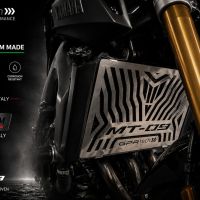 GPR TECH compatível com Yamaha Mt-09 2021/2024 e5 Placa antiderrapante de titânio 