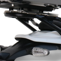 GPR TECH compatível com Royal Enfield Himalayan 450 2024/2025 e5 Plus Placa de encaixe específica Top Case ALPITECH 35 LT compatível com bagageiro original, aço inox com 4 pontos de ancoragem