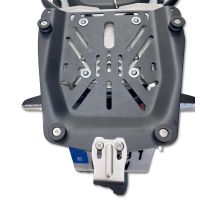 GPR TECH compatível com Royal Enfield Himalayan 450 2024/2025 e5 Plus Placa de encaixe específica Top Case ALPITECH 35 LT compatível com bagageiro original, aço inox com 4 pontos de ancoragem
