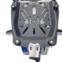 GPR TECH compatível com Royal Enfield Himalayan 450 2024/2025 e5 Plus Placa de encaixe específica Top Case ALPITECH 35 LT compatível com bagageiro original, aço inox com 4 pontos de ancoragem