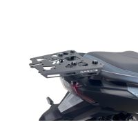 Porta-malas GPR TECH compatível com Sym ADX 300 2024/2026 e5 Plus Rack traseiro específico Top Case ALPITECH 35 - 45 - 55 LT Rack traseiro específico, aço inox com 4 pontos de ancoragem
