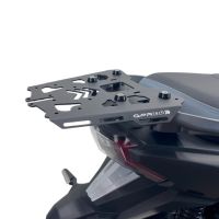 Porta-malas GPR TECH compatível com Sym ADX 300 2024/2026 e5 Plus Rack traseiro específico Top Case ALPITECH 35 - 45 - 55 LT Rack traseiro específico, aço inox com 4 pontos de ancoragem