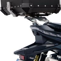 porta-malas GPR TECH compatível com Voge SR 450 X 2026/2027 e5 plus Rack traseiro específico Top Case ALPITECH 26 LT Rack traseiro específico, aço inox com 4 pontos de ancoragem