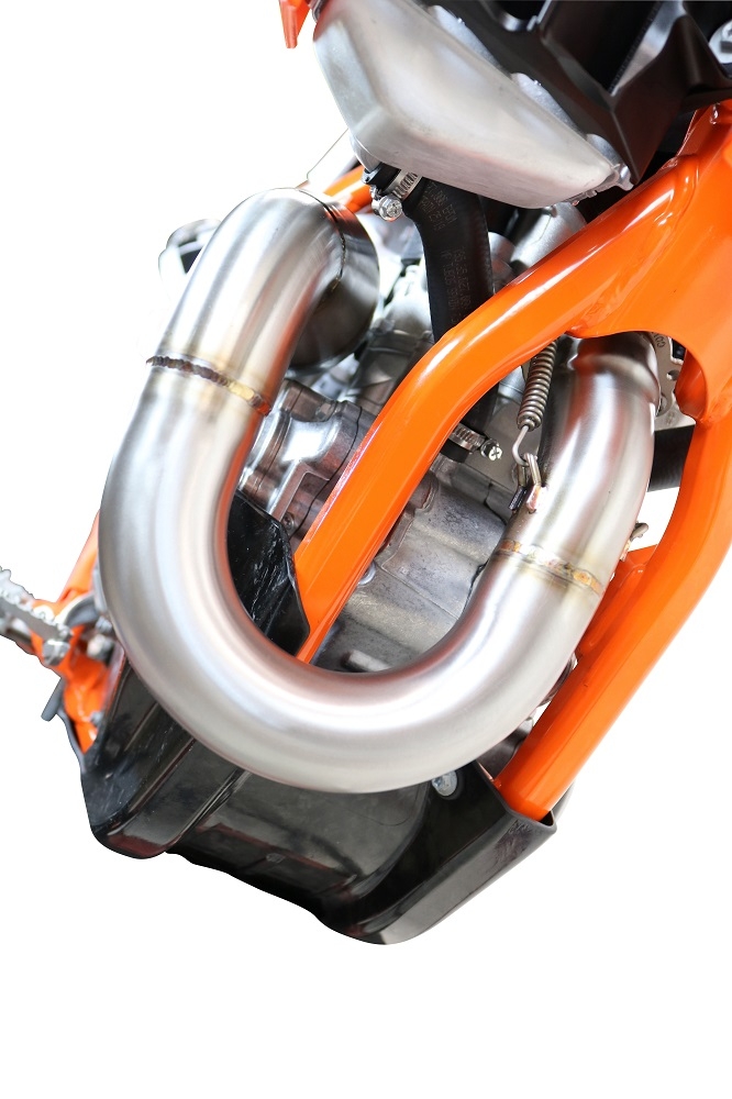 GPR escape compatível com  Gas Gas EC 500 F 2024-2025, Pentacross Inox, Escape racing linha completa, silencioso mais coletor com dbkiller, não homologado  