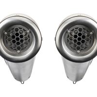 Escape compatível com Royal Enfield Interceptor 650 2021-2025, Powercone Evo, Escape duplo, não legal para os países membros da UE, incluindo db killers removíveis e tubos de ligação 