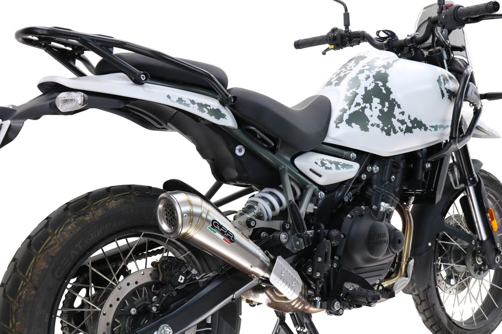 GPR escape compatível com  Royal Enfield Guerrilla 450  2024-2025, Powercone Evo, Escape legal, homologado, silenciador com db killer removível e tubo de ligação específico 