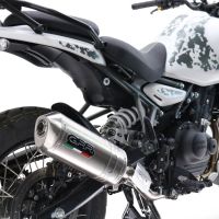 GPR escape compatível com  Royal Enfield Himalayan 450  2024-2025, Satinox, Escape legal, homologado, silenciador com db killer removível e tubo de ligação específico 