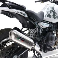 Escape compatível com Royal Enfield Himalayan 450 2024-2025, Satinox, Escape legal, homologado, silenciador com db killer removível e tubo de ligação específico 