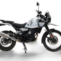 Escape compatível com Royal Enfield Himalayan 450 2024-2025,Dune Triovale Titanio,Escape legal, homologado, silenciador com db killer removível e tubo de ligação específico 