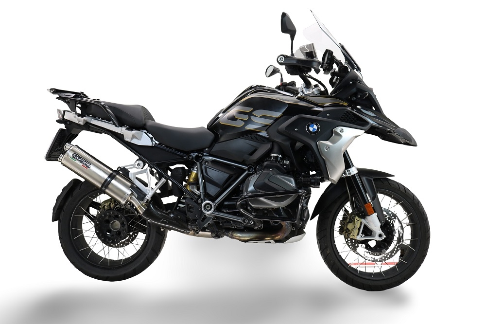Escape compatível com Bmw R 1250 Gs -Adventure 2019-2020, Dual Inox, Escape legal, homologado, silenciador com db killer removível e tubo de ligação específico 
