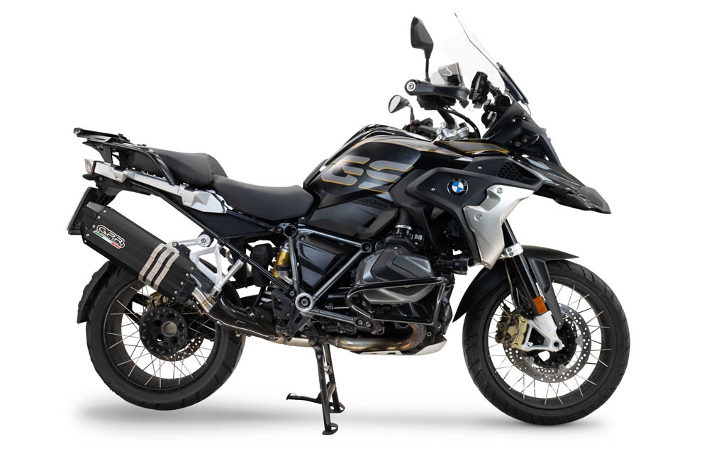 Escape compatível com Bmw R 1250 Gs -Adventure 2021-2024, Hyper Sonic Black Titanium, Escape legal, homologado, silenciador com db killer removível e tubo de ligação específico 