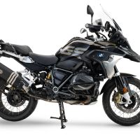 Escape compatível com Bmw R 1250 Gs -Adventure 2021-2024, Hyper Sonic Black Titanium, Escape legal, homologado, silenciador com db killer removível e tubo de ligação específico 