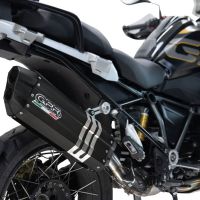 Escape compatível com Bmw R 1250 Gs -Adventure 2021-2024, Hyper Sonic Black Titanium, Escape legal, homologado, silenciador com db killer removível e tubo de ligação específico 