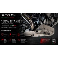 GPR TECH compatível com Bmw R 1250 Gs Adventure 2019/2020 e4 Placa antiderrapante de titânio 