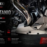 GPR TECH compatível com Bmw R 1250 Gs Adventure 2019/2020 e4 Placa antiderrapante de titânio 