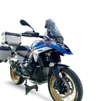 GPR TECH compatível com  BMW R 1300 GS 2023/2025 Kit tríptico fabricado em cor prata, com Top case 45 Lt + Side Cases 38 Lt + 38 Lt + suporte de rack geral cor prata Capacidade do baú superior 45 litros + capacidade dos baús laterais 38 litros + 38 litros