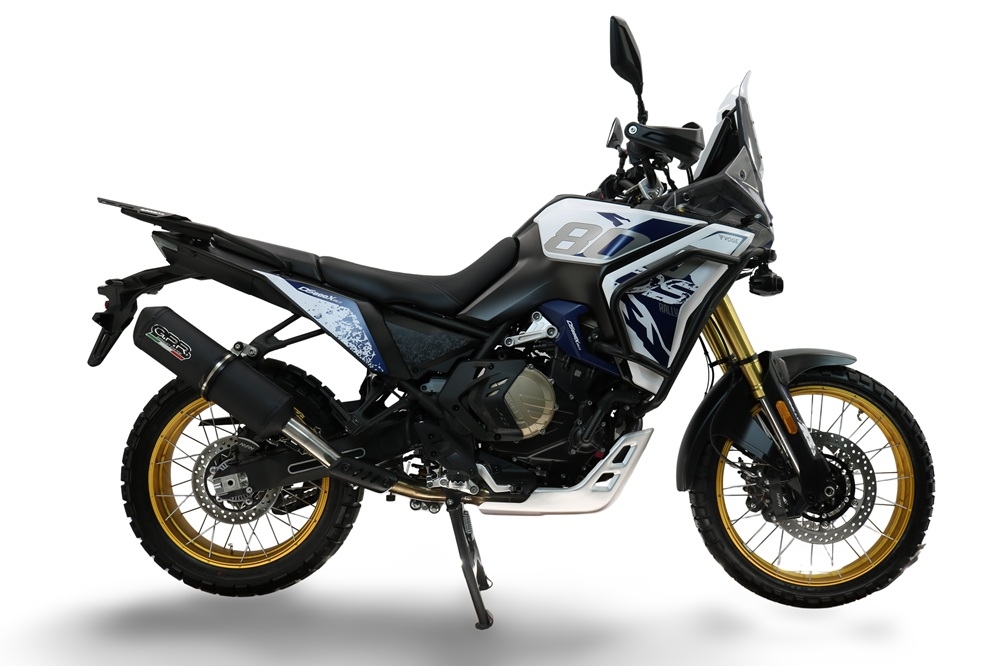 GPR escape compatível com  Voge DS 800 Rally 2025-2026, Ghisa , Escape legal, homologado, silenciador com db killer removível e tubo de ligação específico 