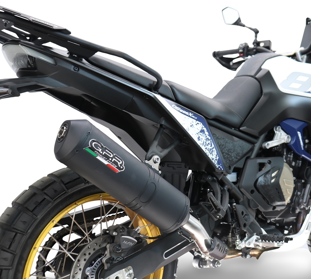 GPR escape compatível com  Voge DS 800 Rally 2025-2026, Ghisa , Escape legal, homologado, silenciador com db killer removível e tubo de ligação específico 