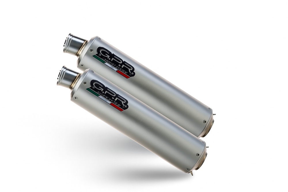 GPR escape compatível com Ducati Monster S2R  2004-2007, Inox Tondo, Escape semi-completo aprovado, com par de silenciadores com db killer removível 