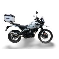 Top case maletas GPR TECH compatível com Royal Enfield Himalayan 450 2024/2025 e5 Plus Top Case Alpi-Tech em alumínio, cor prata com placa específica incluída Capacidade Litros 26