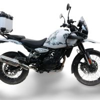 Top case maletas GPR TECH compatível com Royal Enfield Himalayan 450 2024/2025 e5 Plus Top Case Alpi-Tech em alumínio, cor prata com placa específica incluída Capacidade Litros 26