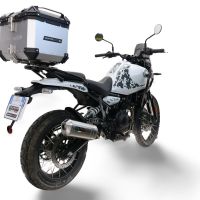 Top case maletas GPR TECH compatível com Royal Enfield Himalayan 450 2024/2025 e5 Plus Top Case Alpi-Tech em alumínio, cor prata com placa específica incluída Capacidade Litros 26