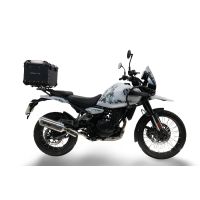 Top case maletas GPR TECH compatível com Royal Enfield Himalayan 450 2024/2025 e5 Plus Top Case Alpi-Tech em alumínio, cor preta com placa específica incluída Capacidade Litros 26