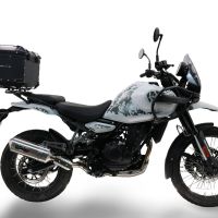 Top case maletas GPR TECH compatível com Royal Enfield Himalayan 450 2024/2025 e5 Plus Top Case Alpi-Tech em alumínio, cor preta com placa específica incluída Capacidade Litros 26