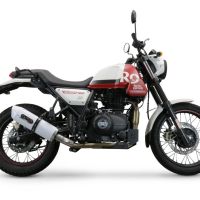 GPR escape compatível com  Royal Enfield Scram 411 2022-2024, Albus Evo4, Escape legal, aprovado, com db killer removível, tubo de conexão e conversor catalítico 