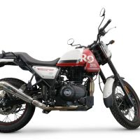 Escape compatível com Royal Enfield Scram 411 2022-2024, Powercone Evo, Sistema homologado, catalisador original será eliminado Silencioso com tubo de ligação 