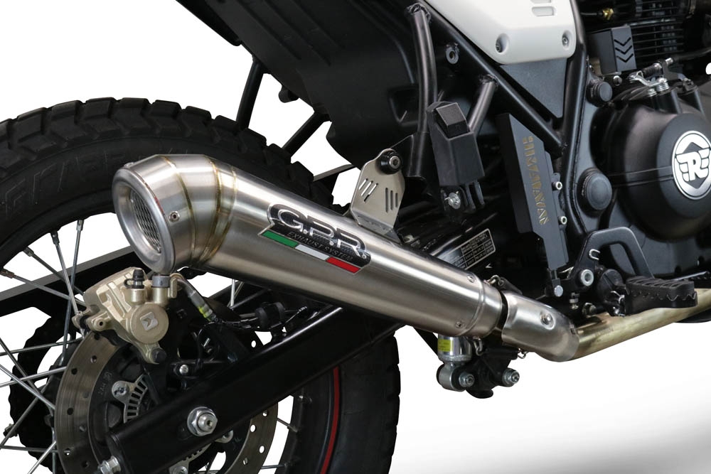 Escape compatível com Royal Enfield Scram 411 2022-2024, Powercone Evo, Sistema homologado, catalisador original será eliminado Silencioso com tubo de ligação 