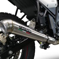 Escape compatível com Royal Enfield Scram 411 2022-2024, Powercone Evo, Sistema homologado, catalisador original será eliminado Silencioso com tubo de ligação 