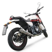 Escape compatível com Royal Enfield Scram 411 2022-2024, Vintacone, Sistema homologado, catalisador original será eliminado Silencioso com tubo de ligação 