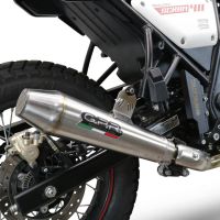 Escape compatível com Royal Enfield Scram 411 2022-2024, Vintacone, Sistema homologado, catalisador original será eliminado Silencioso com tubo de ligação 