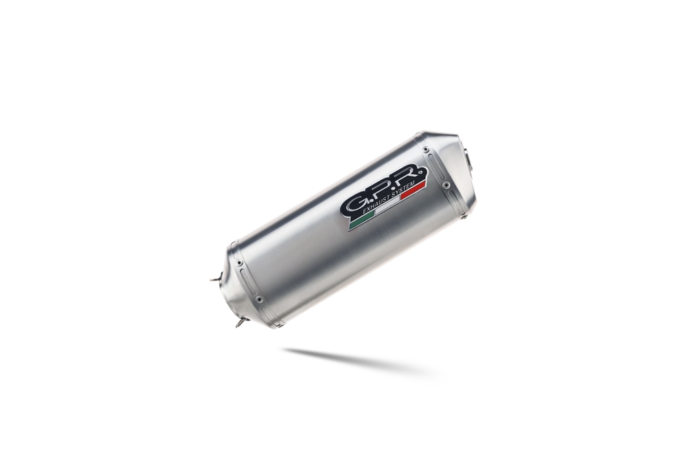 Escape compatível com Aprilia Mana 850 Gt 2007-2016, Satinox, Escape homologado semi-completo com db killer removível 