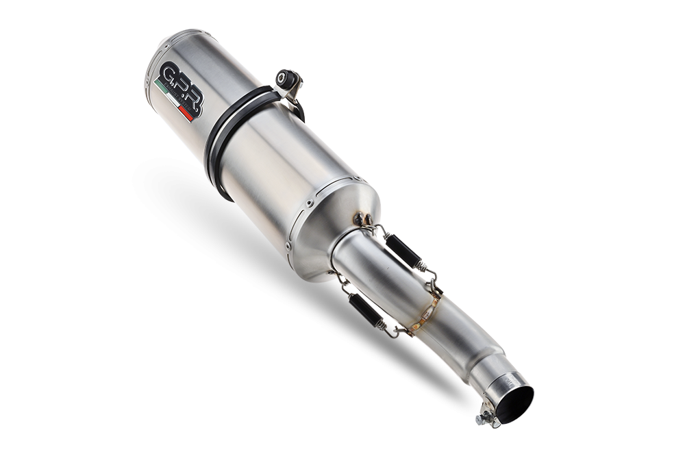 Escape compatível com Yamaha Tracer 700 GT 2019-2020, Satinox , Escape completo, não legal para países da UE, com db killer removível 