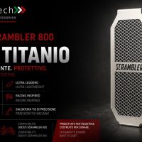 GPR TECH compatível com Ducati Scrambler 800 2015/2016 Placa antiderrapante de titânio 