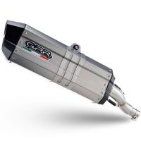 Escape compatível com Benelli Trk 702 2023-2024, Hyper Sonic Titanium, Escape legal, homologado, silenciador com db killer removível e tubo de ligação específico 
