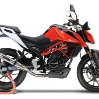 GPR escape compatível com Swm Motorcycles Hoku 125 2022-2024, Deeptone Inox, Escape legal, homologado, silenciador com db killer removível e tubo de ligação específico 
