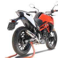 GPR escape compatível com Swm Motorcycles Hoku 125 2022-2024, Deeptone Inox, Escape legal, homologado, silenciador com db killer removível e tubo de ligação específico 