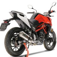 GPR escape compatível com Swm Motorcycles Hoku 125 2022-2024, Satinox , Escape legal, homologado, silenciador com db killer removível e tubo de ligação específico 