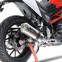 GPR escape compatível com Swm Motorcycles Hoku 125 2022-2024, Satinox , Escape legal, homologado, silenciador com db killer removível e tubo de ligação específico 