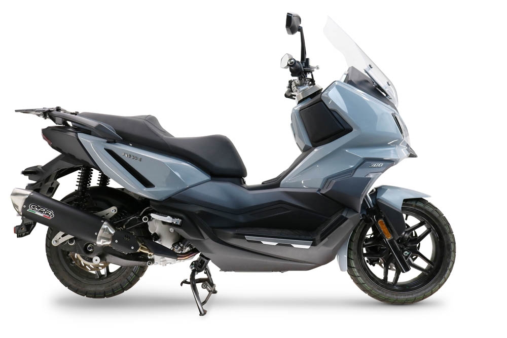 GPR escape compatível com  Sym ADX 300 2024-2026, Furore-X Scooter, Silenciador homologado para ruído, com catalisador 
